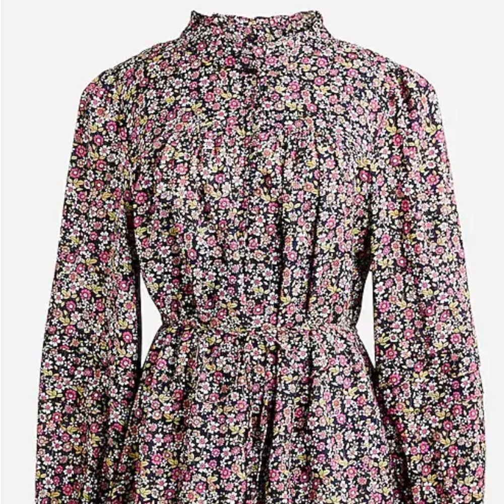 J. Crew New Button Up Dress in Sunny Meadow, XL